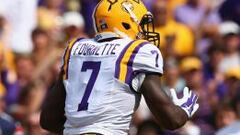 Leonard Fournette corri&oacute; para casi 200 yardas en el duelo contra Auburn.