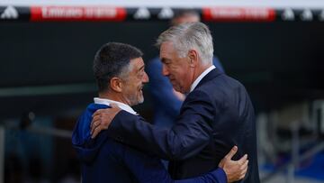 García Pimienta, en su estreno en el Bernabéu.