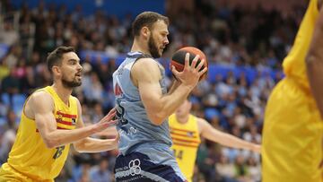 Lugo. Liga Endesa ACB de baloncesto. Jornada 8. Pazo provincial dos Deportes. CB Río Breogán - FC Barcelona. Fotos:Carlos Castro/ACB Photo