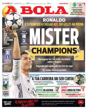 Portada de &#039;A Bola&#039;.