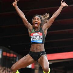 Caterine Ibargüen, segunda en parada de Liga de Diamante