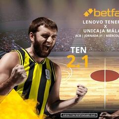 Lenovo Tenerife vs. Unicaja Málaga: horario, TV, estadísticas, clasificación y pronósticos