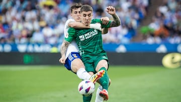 Jony Montiel, con el Burgos.