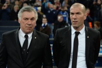 Ancelotti y Zidane.