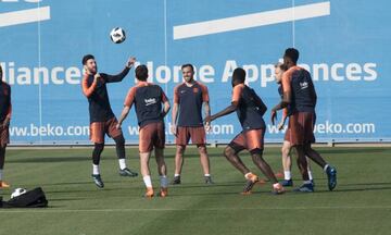 Barça in yesterday's session