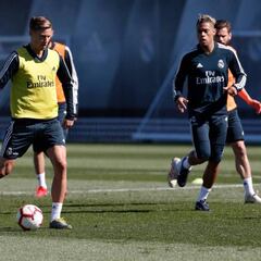 Marcos Llorente está listo: hizo toda la sesión con el grupo