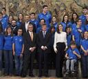 La Reina Letizia recibe al Estudiantes en La Zarzuela
