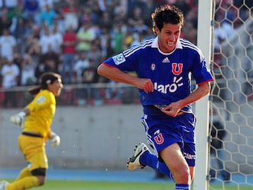 Diego Rivarola anotó 7 goles, en 13 Superclásicos por Universidad de Chile.