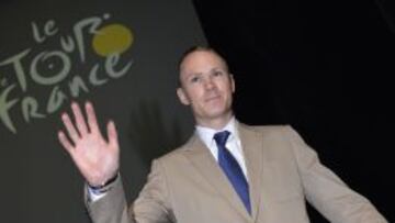 Chris Froome, durante la pasada presentaci&oacute;n del Tour de Francia 2014.