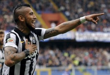 Arturo Vidal anotó el 1-0 sobre la Sampdoria 