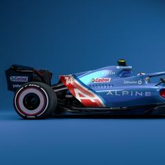 El prototipo de la F1 para 2022, con los colores de Alpine