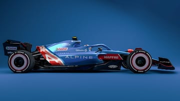 El prototipo de la F1 para 2022, con los colores de Alpine