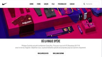 Nike slip-up in promoting personalized Coutinho Barça shirts