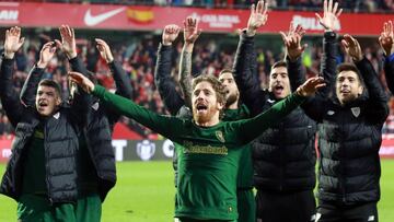 Muniain, en la celebración en el Nuevo Los Cármenes