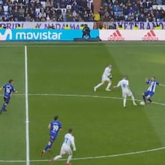 El Bernabéu no se lo creía: robo y asistencia de Benzema en el 2-0