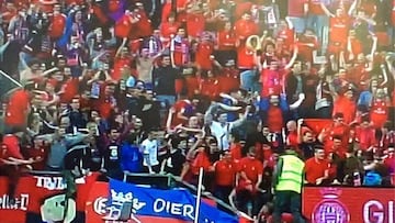 Osasuna play-off win sees scare as part of stand gives way