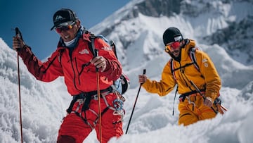 Simone Moro y Aymar Navarro en Nepal.