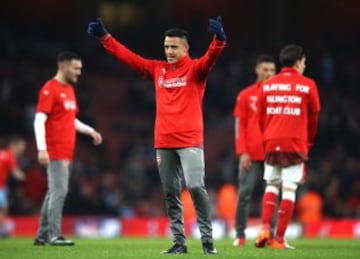 Alexis Sánchez nuevamente fue figura en Arsenal. 