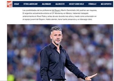 Martín Demichelis podría dejar a Rayados para emigrar a Alemania