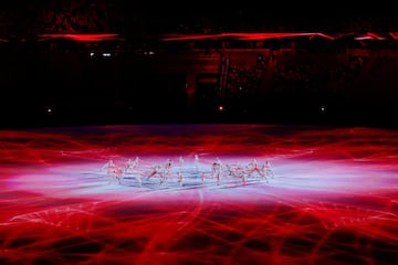 El orden y la majestuosidad de los japoneses nuevamente se notó en la ceremonia inaugural de los Olímpicos en el estadio Nacional de Tokio.