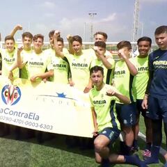 Los niños del Villarreal se suman a la lucha contra la ELA