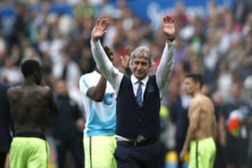 El emotivo último partido de Pellegrini con Manchester City