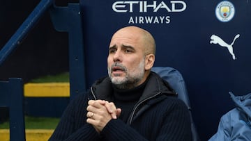 Pep Guardiola sufrió mucho ante el Everton.