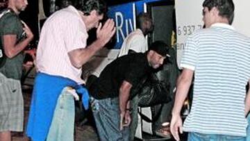 <b>VIAJE EN BALDE. </b>La expedición del Gran Canaria viajó el martes, no jugó ayer y volvió a Las Palmas.