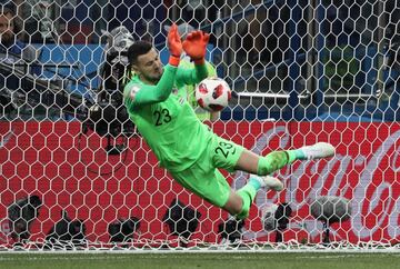 El arquero de la selección de Croacia fue el hombre importante para que la selección de Croacia saliera avante de su duelo ante Dinamarca al atajar tres penales en la tanda desde los once pasos. El duelo ante Rusia también podría ser ríspido y necesitar de la calidad del guardameta del Mónaco.