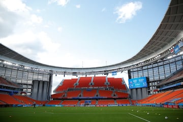 Egipto-Uruguay para estrenar el bizarro Ekaterimburgo Arena