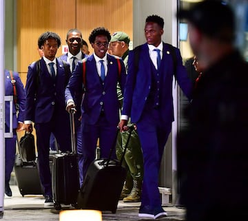 Los jugadores de la Selección Colombia llegan a Kazán, ciudad sede de concentración del equipo durante el Mundial de Rusia 2018.