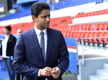 Nasser Al-Khelaifi durante un acto oficial.