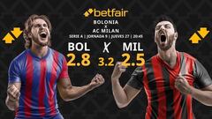Bologna FC vs. AC Milan: horario, dónde ver, pronósticos y clasificación