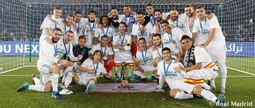 Diciembre de 2017. El Real Madrid gana el mundial de clubes al Gremio de Porto Alegre de Brasil tras vencer 1-0 en la final celebrada en Abu Dhabi.e.