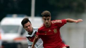 Adrián Marín, con la Selección Sub-19.