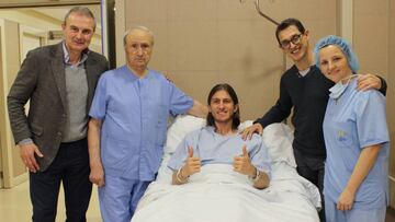 Filipe Luis, operado con &eacute;xito en la Cl&iacute;nica CEMTRO. El atl&eacute;tico estar&aacute; ocho semanas de baja