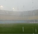 La lluvia obligó a suspender el Superclásico: ¡vaya diluvio!