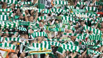 Celtic Fans during a cinch Premiersip match between Celtic and Rangers