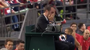 El brutal pelotazo en la cara al juez que elimina a Canadá