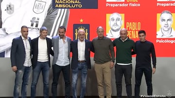 JavierLópez Vallejo, Miguel Ángel España, Pablo Amo, Luis de la Fuente, Juanjo González, Pablo Peña y Carlos Cruz.