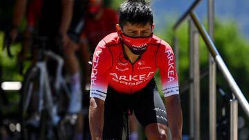 SAINT-ETIENNE, FRANCE - JULY 15: Nairo Alexander Quintana Rojas of Colombia and Team Arkéa - Samsic prior to the 109th Tour de France 2022, Stage 13 a 192,6km stage from Le Bourg d'Oisans to Saint-Etienne 488m / #TDF2022 / #WorldTour / on July 15, 2022 in Saint-Etienne, France. (Photo by Tim de Waele/Getty Images)