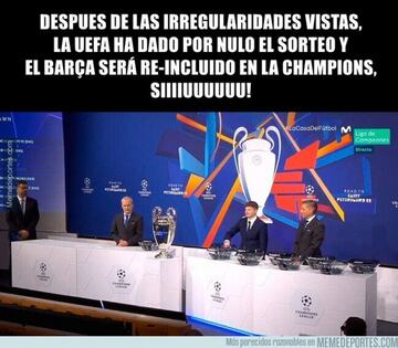 Los memes más divertidos del sorteo de Champions