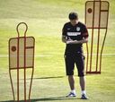 El Atlético volvió al trabajo con los titulares en el gimnasio