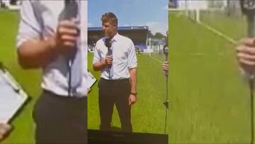 ¡De nuevo Karius! Estaba calentando y le ocurrió esto