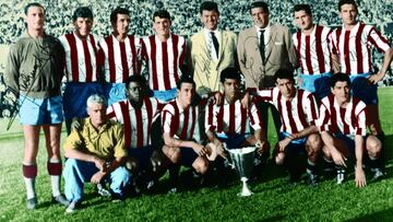 El Atl&eacute;tico de Madrid, campe&oacute;n de la Recopa en 1962.