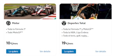 Movistar+ sube el precio de Deportes Total y Motor tras la subida de DAZN: nuevos precios y novedades