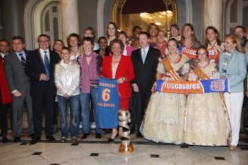 Visita del Ros Casares al Ayuntamiento por su victoria en la Copa de la Reina en 2009.