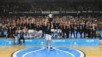 29/04/26 PARTIDO BALONCESTO
FINAL FIBA EUROPE CUP VUELTA
SURNE BILBAO - PAOK
ALEGRIA CELEBRACION CAMPEONES