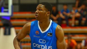 Malique Lewis, alero del Fuenlabrada, durante la pasada temporada en Liga Endesa.