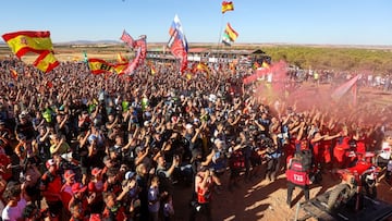Afición española durante el MXGP de Castilla-La Mancha 2024.